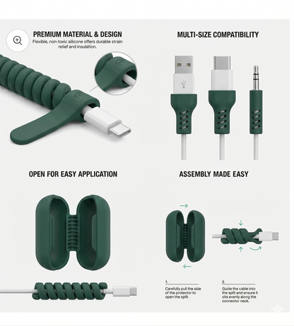6 in 1 combo - UNI PODS PRO 2 FREE MAGSAFE POWERPACK 10000 MAH FREE 4 IN 1 MULTI CHARGING CABLE with silicon cover with sticky pods with cable protector