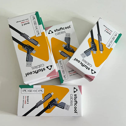 4-in-1 Multi-Functional Charging and Data Cable